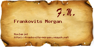Frankovits Morgan névjegykártya